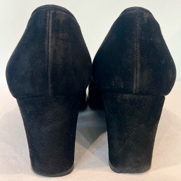Yves Saint Laurent suede platform pumps, black, GUC, 6.5 (runs small) - Picture 9 of 11